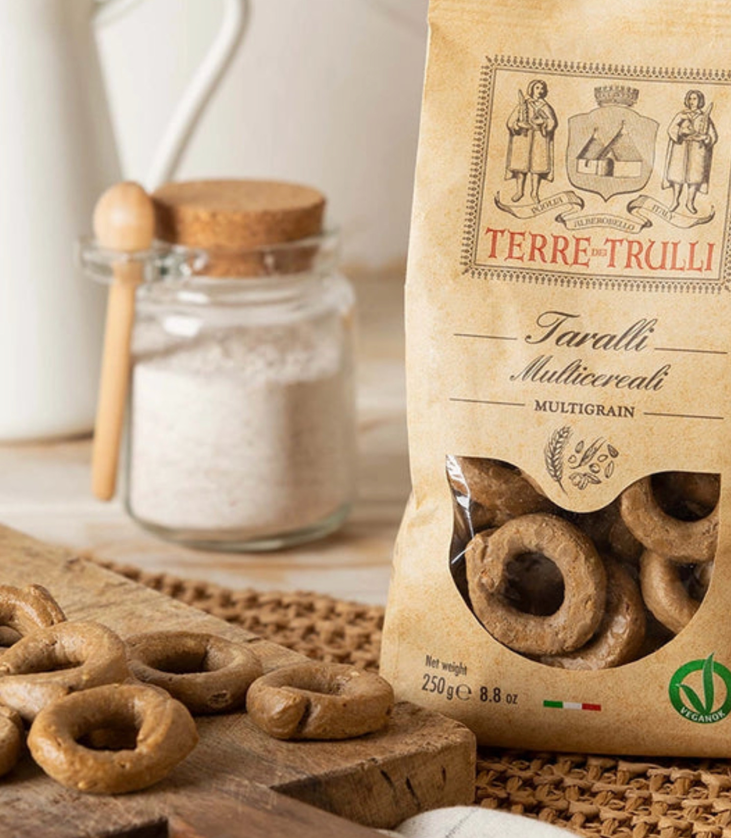 Taralli - Savoury Rings with Multigrain Flour and Seeds - 250g