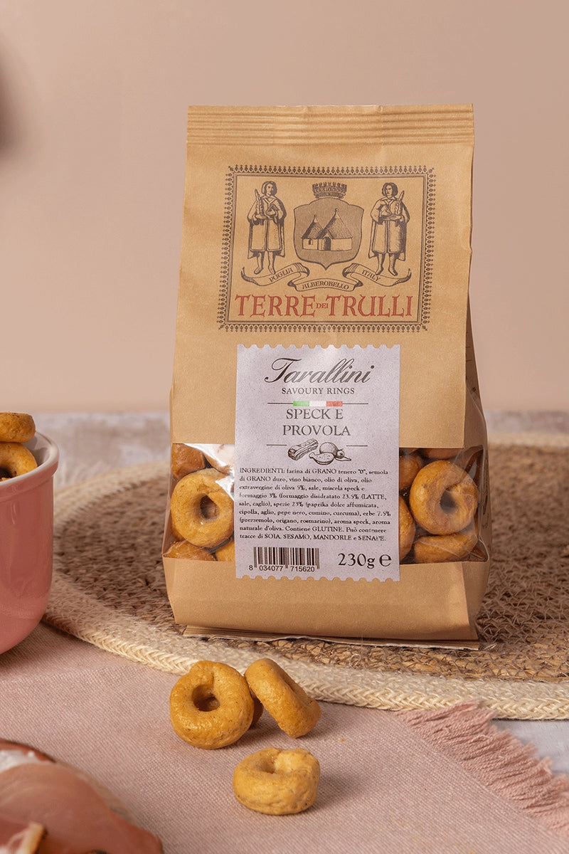Tarallini - Savoury Rings with Smoked Ham & Cheese - 230g