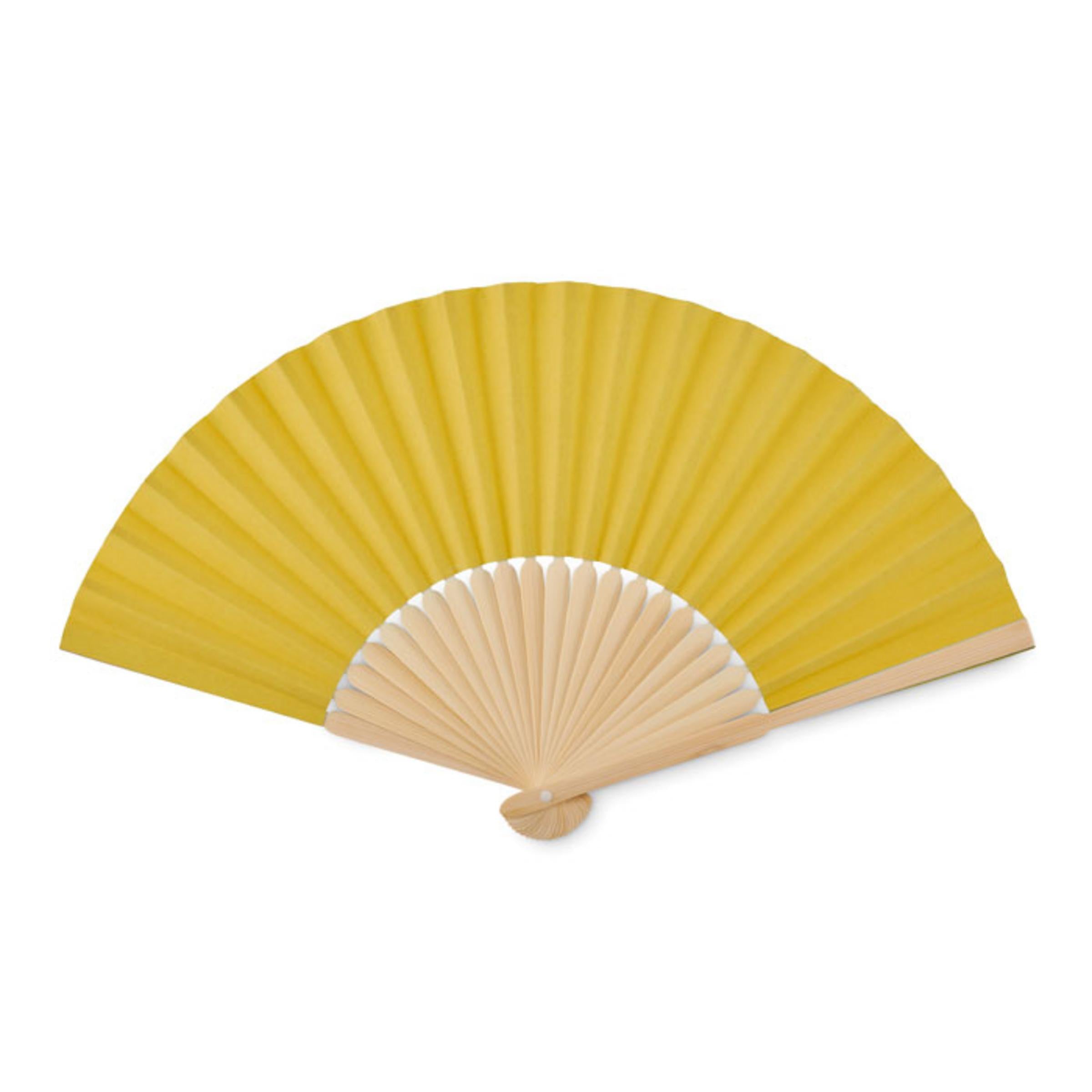 Paper fan - customizable - Yellow